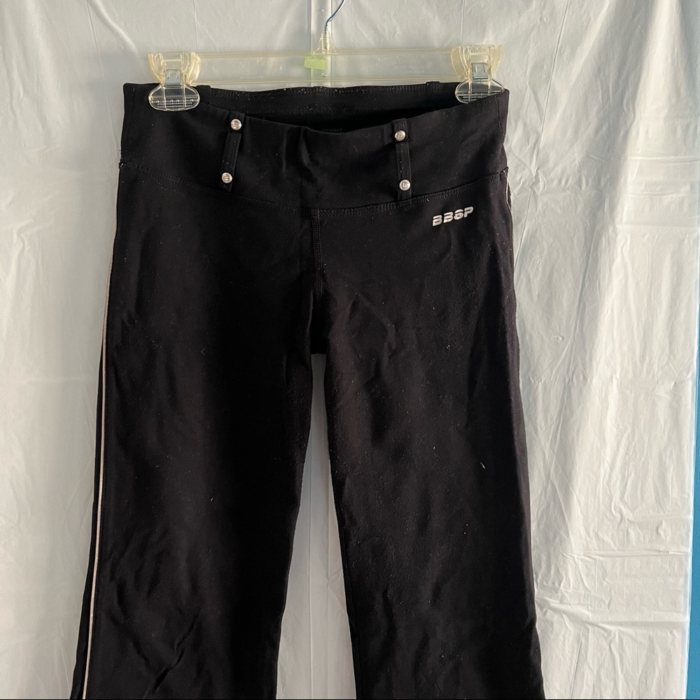 Black Sporty Flared Pants